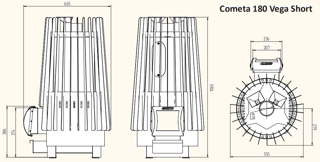 Печи вега. Печь банная гриль д Комета Вега 180. Гриль д печи Комета Вега 180 схема. Дровяная печь grilld Cometa 180 Vega long чертеж. Комета Вега 180 Размеры.